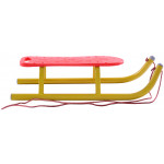 Športové kovové sane Kimet - žlto červené nosnosť 120KG